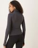 GINA TRICOT Gina Tricot Soft Touch sports seamless zip up jacket in dark gray - 2