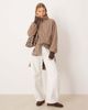 GINA TRICOT Gina Tricot sporty short windbreaker jacket in espresso brown - 1