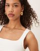 GINA TRICOT Gina Tricot square neck tank top in white - 4