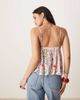 GINA TRICOT Gina Tricot strappy broderie anglaise tank top in colorful flower print-Multi - 4