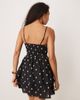 GINA TRICOT Gina Tricot strappy tiered ruffle summer mini dress in black floral - 4