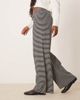 GINA TRICOT Gina Tricot supersoft jersey wide leg pants with drawstring waist in black and white stripes-Multi - 2