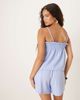 GINA TRICOT Gina Tricot textured ruffled edge shorts in blue stripe - part of a set - 3