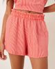 GINA TRICOT Gina Tricot textured ruffled edge shorts in red stripe - part of a set - 2