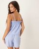 GINA TRICOT Gina Tricot textured smock singlet top in blue stripe - part of a set - 3