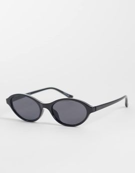 GINA TRICOT Gina Tricot thin oval sunglasses in black