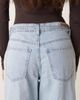 GINA TRICOT Gina Tricot tie detail wide leg jeans in light blue - 4