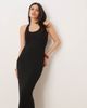 GINA TRICOT Gina Tricot tie up backless halterneck midaxi dress in black - 2