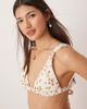 GINA TRICOT Gina Tricot triangle bikini top with wide straps in red strawberry print-White - 2