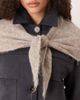 GINA TRICOT Gina Tricot triangle knit scarf in heathered beige-Neutral - 2
