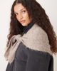 GINA TRICOT Gina Tricot triangle knit scarf in heathered beige-Neutral - 3