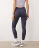 GINA TRICOT Gina Tricot v-back high waist yoga leggings in dusty blue - 3