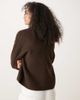 GINA TRICOT Gina Tricot v neck knit wool alpaca cardigan in brown - 4