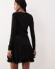 GINA TRICOT Gina Tricot wave edge mini skirt in black - 4