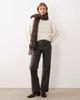 GINA TRICOT Gina Tricot wide leg PU pants in washed black - 1