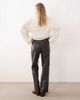 GINA TRICOT Gina Tricot wide leg PU pants in washed black - 4