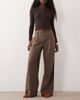 GINA TRICOT Gina Tricot wide pleated pants in taupe-Neutral - 1