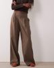 GINA TRICOT Gina Tricot wide pleated pants in taupe-Neutral - 4