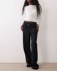 GINA TRICOT Gina Tricot wrap waist wide leg jeans in rinse wash blue - 1