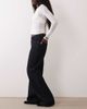 GINA TRICOT Gina Tricot wrap waist wide leg jeans in rinse wash blue - 2