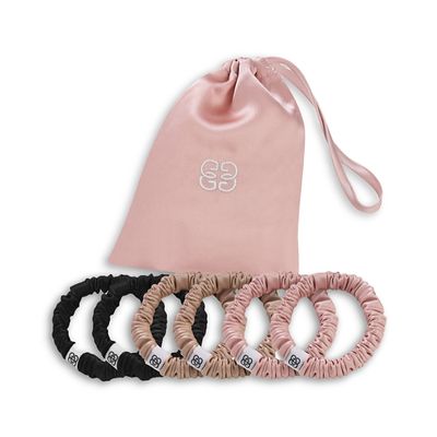 Gingerlily Gingerlily Silk Scrunchies, Set of 6