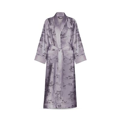 Gingerlily Gingerlily x Sheila Bridges Harlem Toile Silk Robe