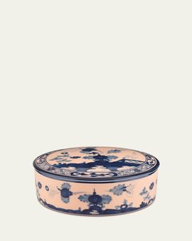 GINORI 1735 Cipria Round Covered Box