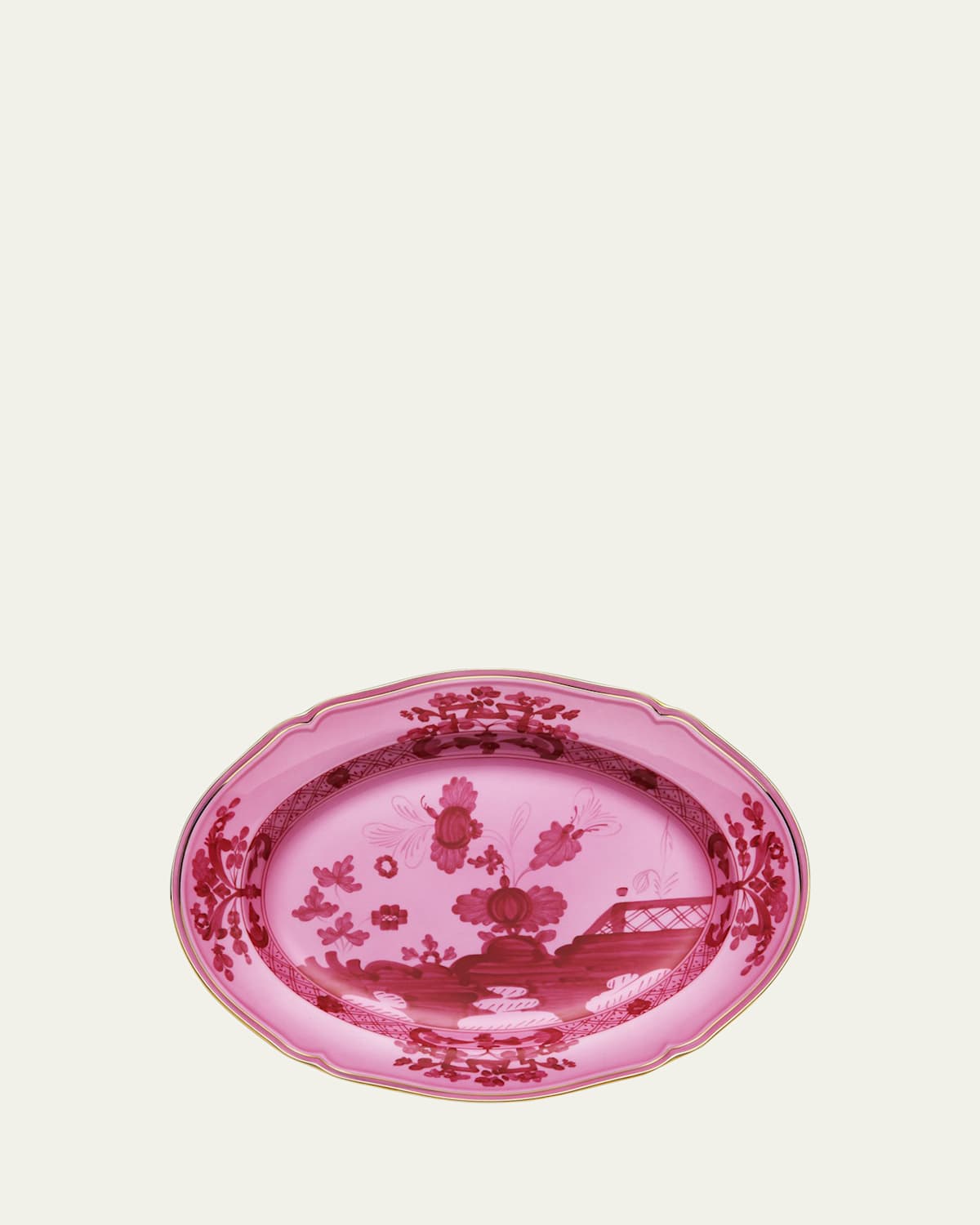 GINORI 1735 Oriente Italiano Oval Platter, Porpora