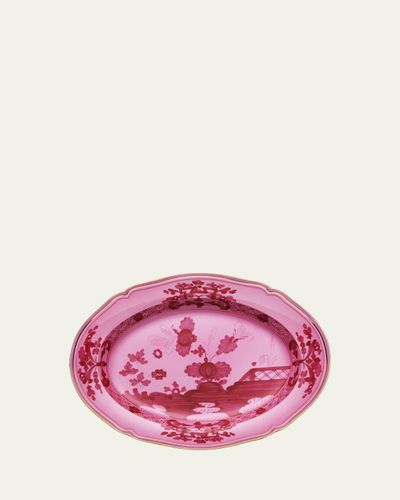 GINORI 1735 Oriente Italiano Oval Platter, Porpora