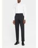 Giorgio Armani Basic Wool Flat-Front Trousers, Black - 2