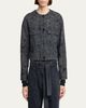 Giorgio Armani Caban Cropped Floral Jacquard Coat - 4