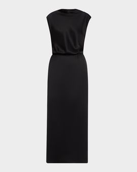 Giorgio Armani Cap-Sleeve Double Silk Satin Gown