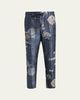 Giorgio Armani Check Floral Jacquard Straight-Leg Ankle Trousers - 1