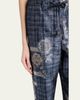 Giorgio Armani Check Floral Jacquard Straight-Leg Ankle Trousers - 5