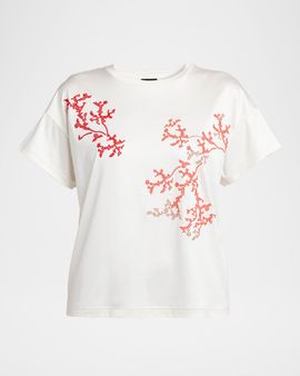 Giorgio Armani Embroidered Short-Sleeve T-Shirt
