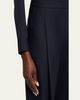 Giorgio Armani Flanella Cashmere Straight-Leg Pants - 5