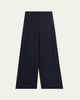 Giorgio Armani Flanella Cashmere Wide-Leg Pants - 1