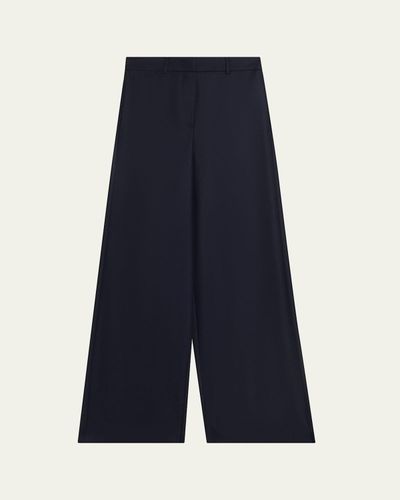 Giorgio Armani Flanella Cashmere Wide-Leg Pants