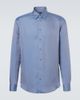 Giorgio Armani Giorgio Armani Chevron silk jacquard shirt - 1