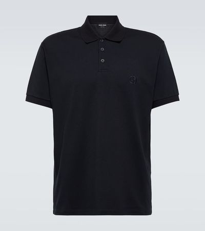 Giorgio Armani Giorgio Armani Cotton-blend polo shirt