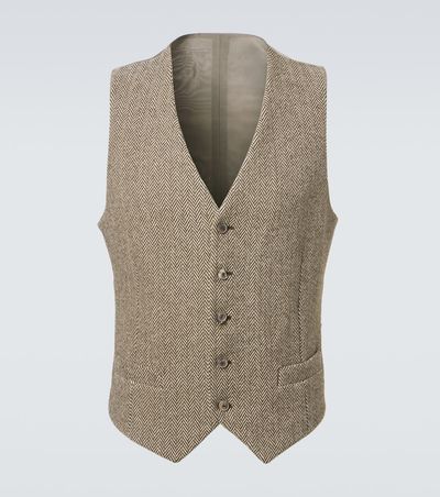 Giorgio Armani Giorgio Armani Cotton and wool-blend vest