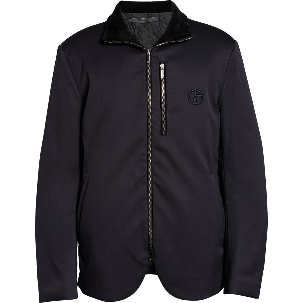 Giorgio Armani Giorgio Armani Men's Logo Zip-Up Jacket