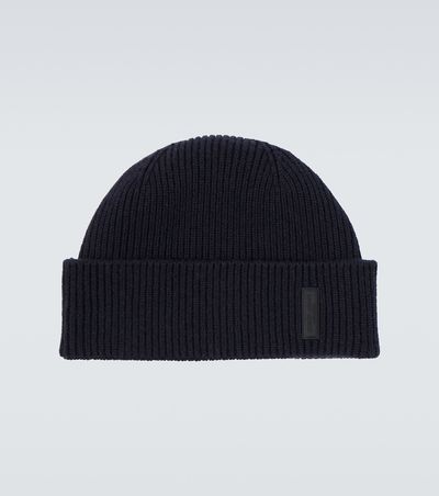 Giorgio Armani Giorgio Armani Ribbed-knit cashmere beanie