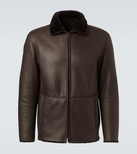 Giorgio Armani Giorgio Armani Shearling-lined leather jacket