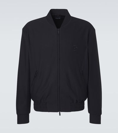 Giorgio Armani Giorgio Armani Waffle-knit blouson jacket