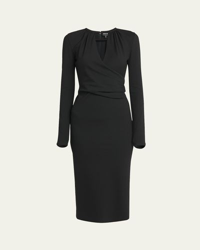 Giorgio Armani Keyhole Milano Jersey Sheath Dress