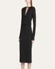 Giorgio Armani Keyhole Milano Jersey Sheath Dress - 4