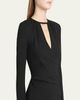 Giorgio Armani Keyhole Milano Jersey Sheath Dress - 5