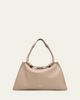 Giorgio Armani Lamb Leather Shopper Shoulder Bag - 1