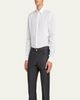 Giorgio Armani Men's Classic Solid Linen Sport Shirt - 4